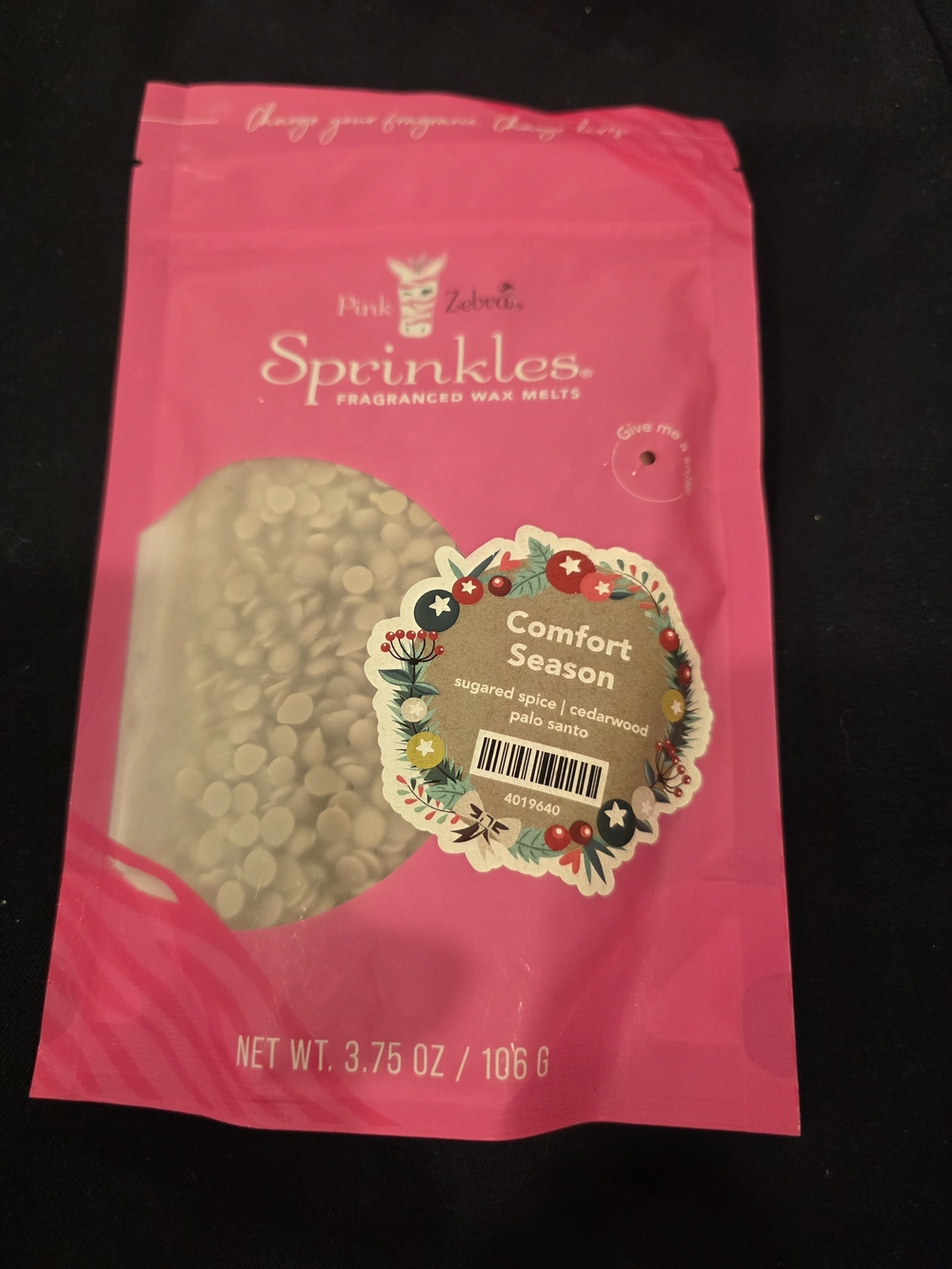 Pink Zebra Sprinkles Comfort Season Fragranced Wax Melts - Hot Pink